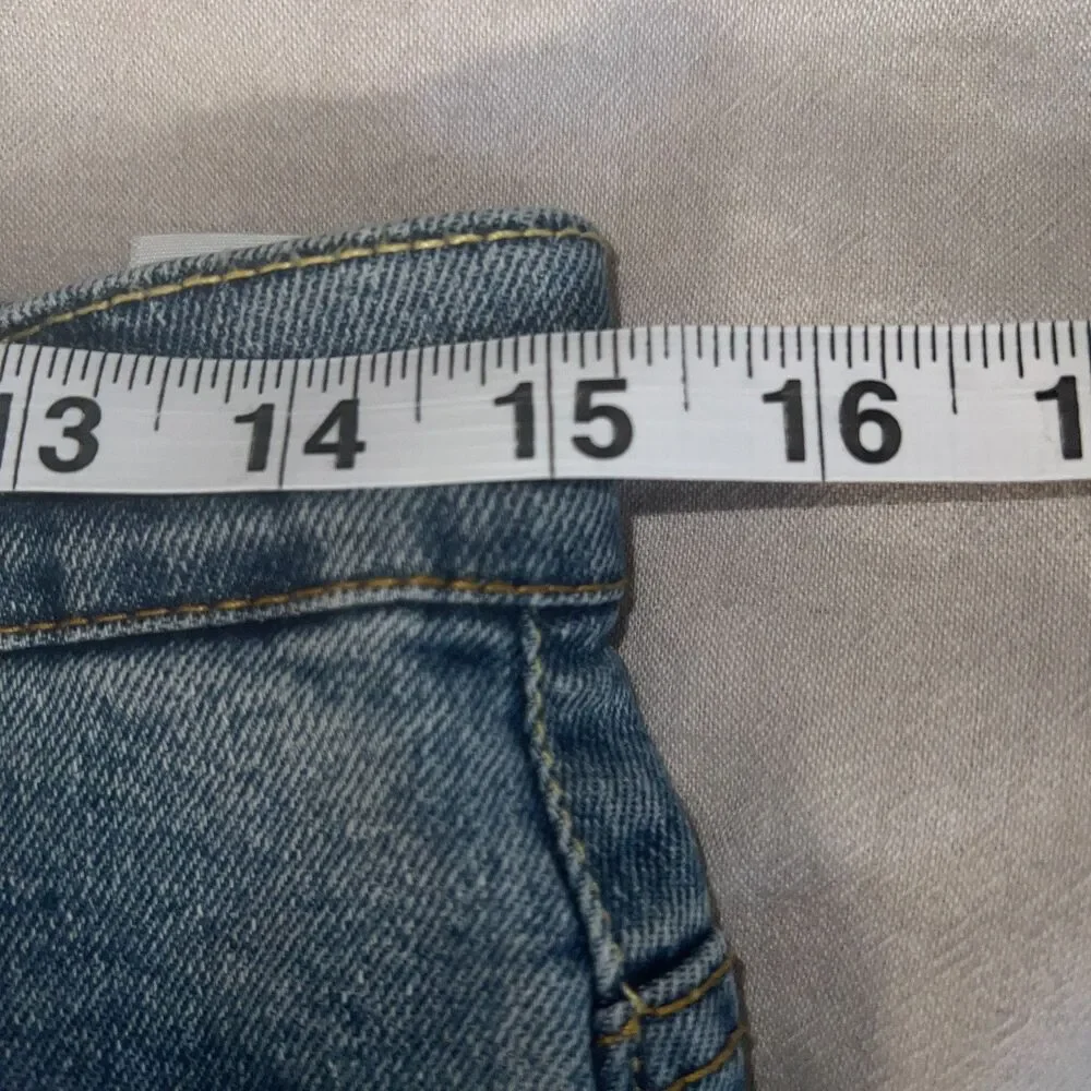 Levi’s 501 Skinny Vintage High Rise Distressed Jeans Light Wash Size 14